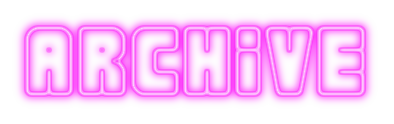 archive neon text
