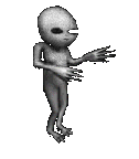 dancing alien