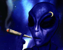 smoking alien